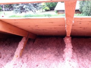 Airflow repair project showing roof ventilation work in progress