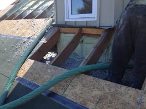 Christopher Cove project roof structure work